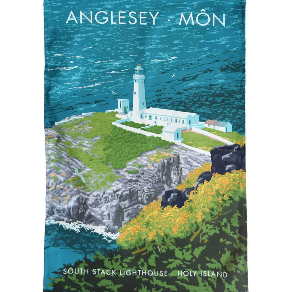 Anglesey - South Stack Lighthouse Tea Towel