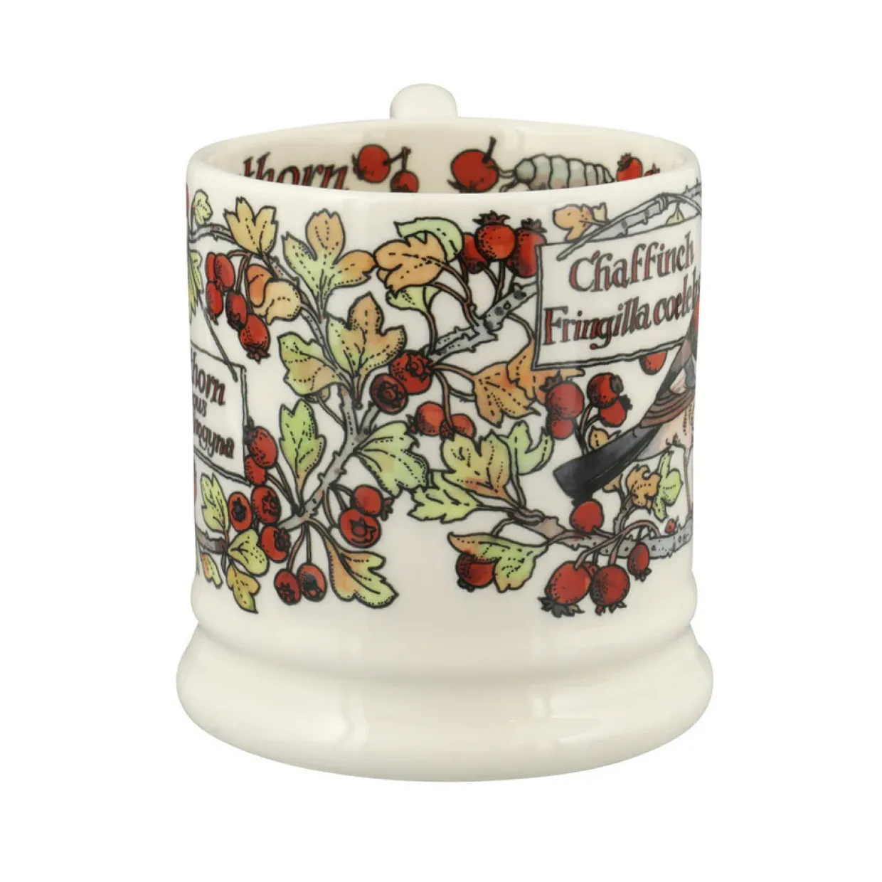 Birds In The Hedgerow Hawthorn & Chaffinch 1/2 Pint Mug