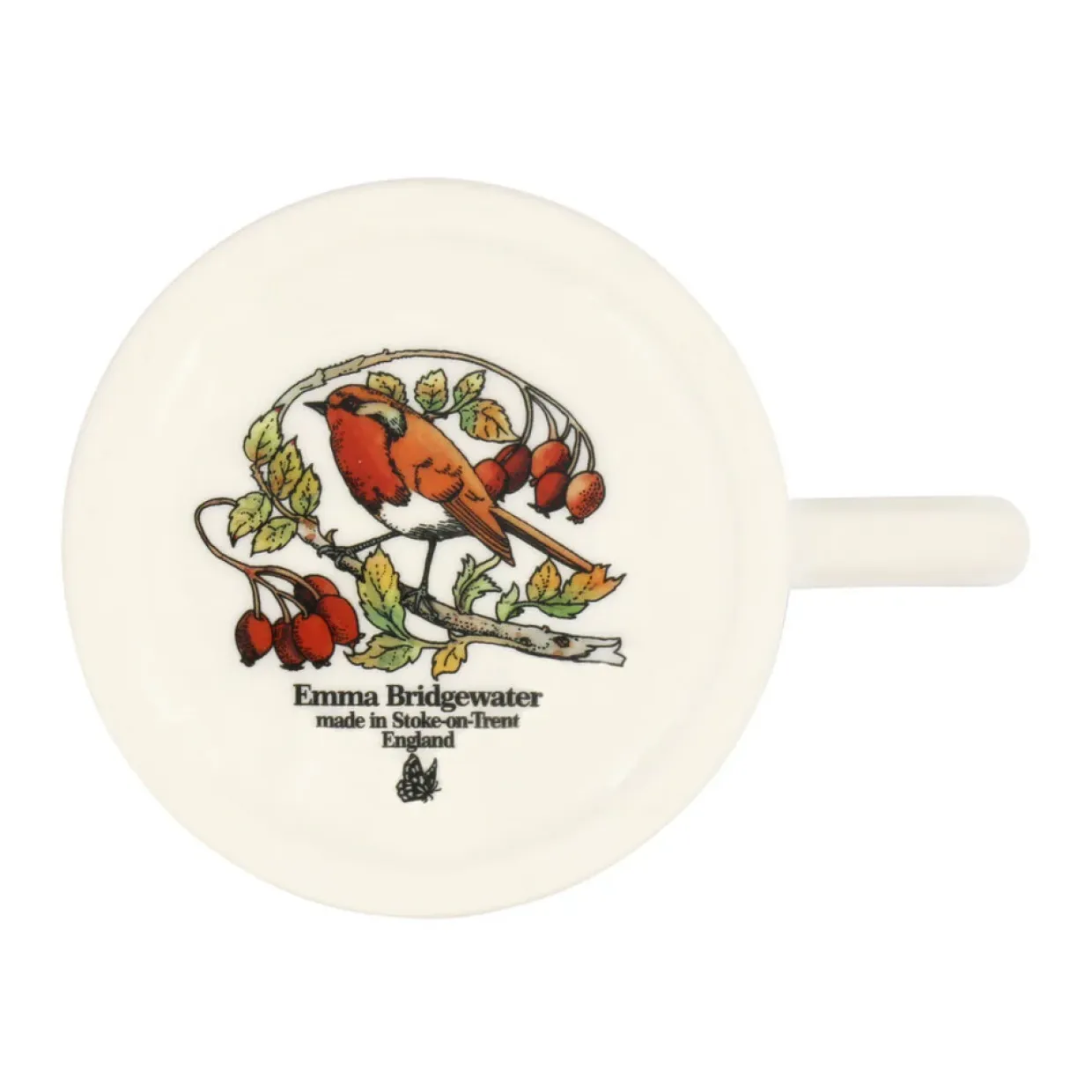 Birds In The Hedgerow Rosehip & Robin 1/2 Pint Mug