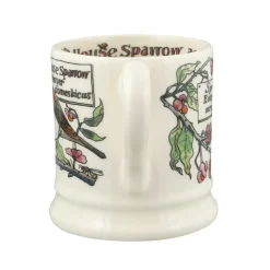 Birds In The Hedgerow Spindle & House Sparrow 1/2 Pint Mug