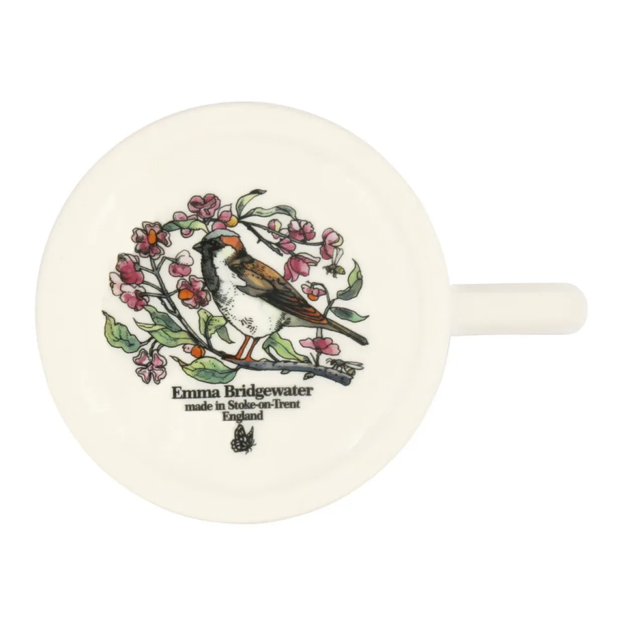Birds In The Hedgerow Spindle & House Sparrow 1/2 Pint Mug