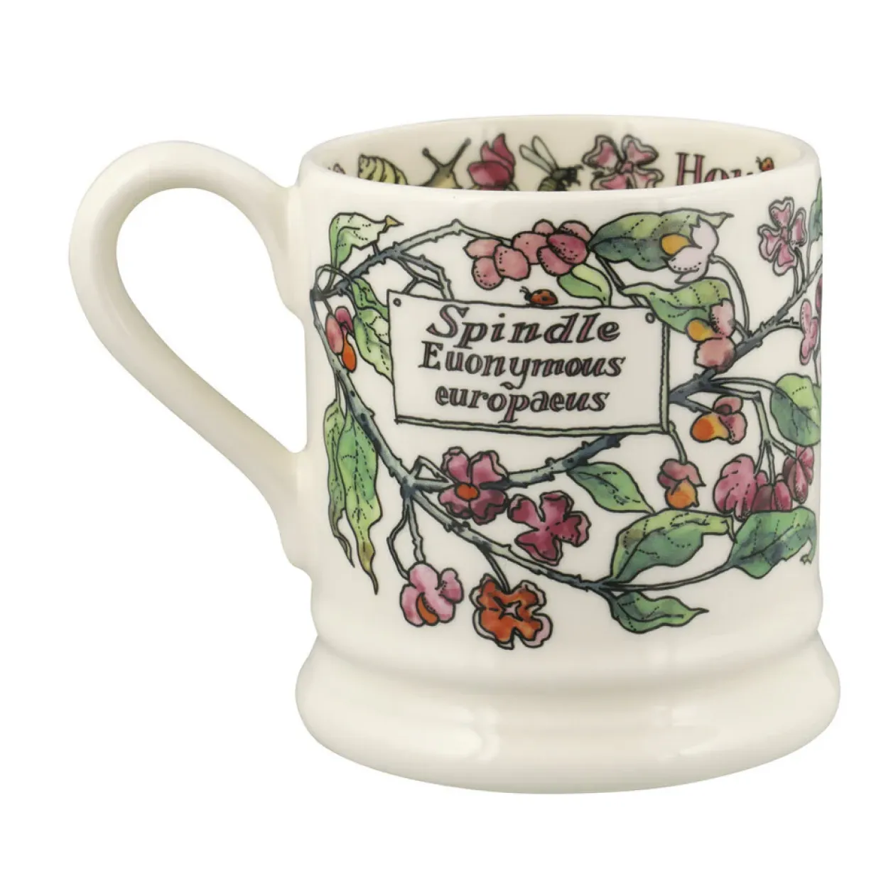 Birds In The Hedgerow Spindle & House Sparrow 1/2 Pint Mug