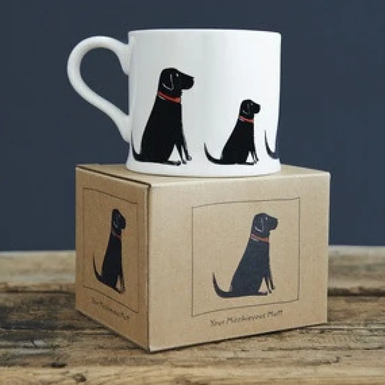 Black Labrador Mug Boxed
