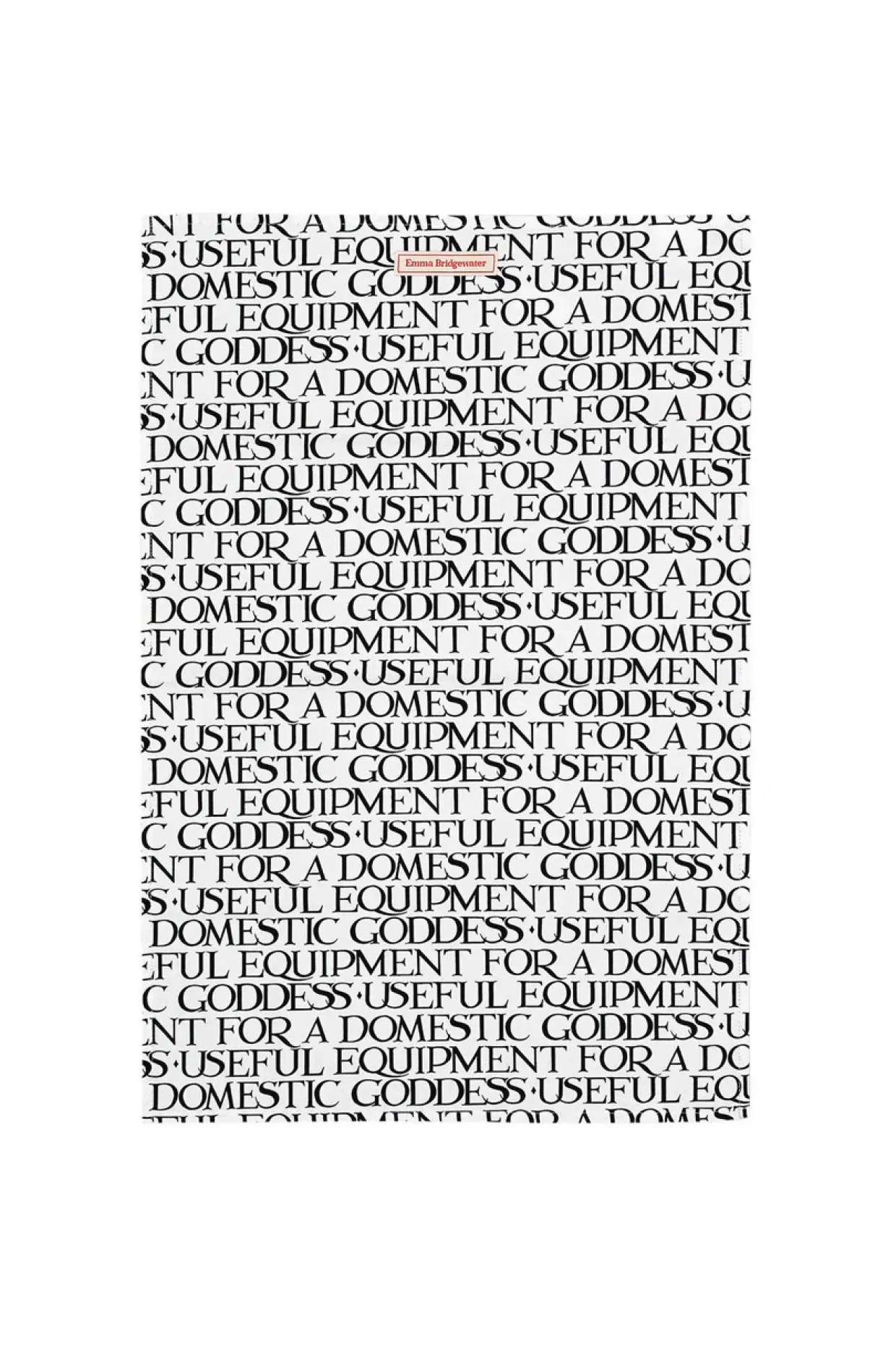 Black Toast Lettering Tea Towel