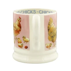 Bright New Morning Chickens And Chicks 1/2 Pint Mug