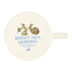 Bright New Morning Rabbits & Kits 1/2 Pint Mug