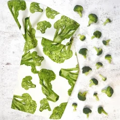 Broccoli Tea Towel By Corinne Alexander