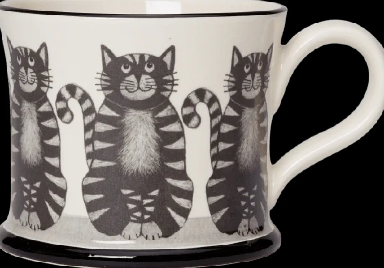 Cat Mug By Moorland Pottery