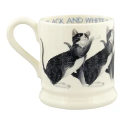 Cats Black & White 1/2 Pint Mug