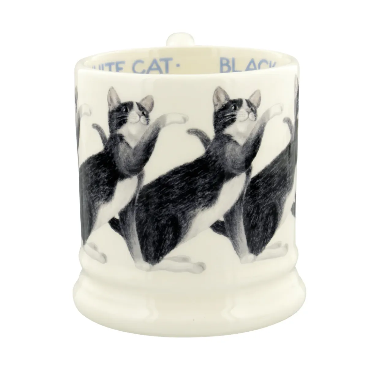 Cats Black & White 1/2 Pint Mug