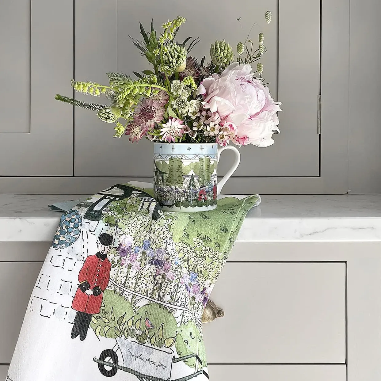 Chelsea Flower Show Tea Towel