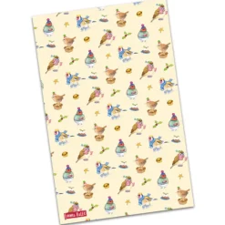Christmas Birds Tea Towel