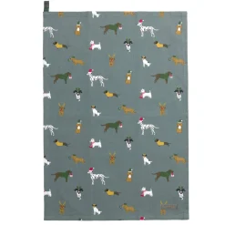 Christmas Dogs Set Of 2 Tea Towels