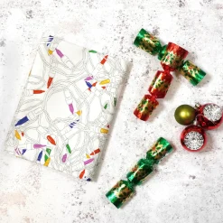 Christmas Lights Tea Towel By Corinne Alexander