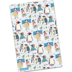 Christmas Penguin Tea Towel