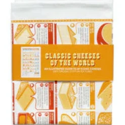 Classic Cheeses Of The World Tea Towel