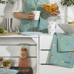Cocktails Set Of 2 Tea Towels By Sophie Allport