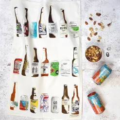 Craft Beer Tea Towel By Corinne Alexander