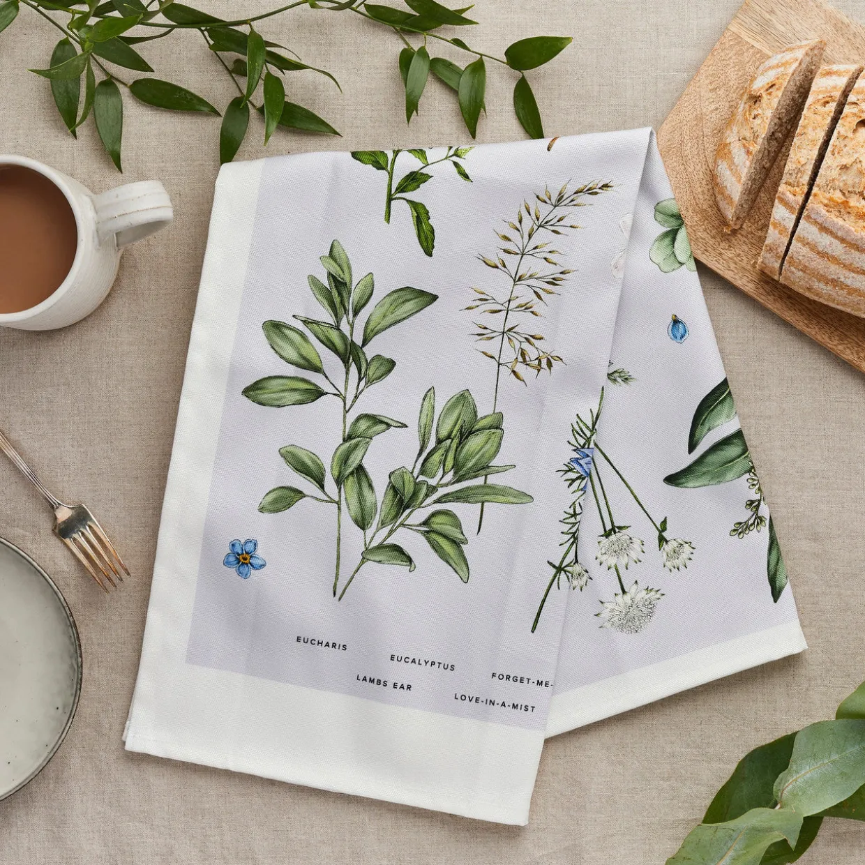 Ethereal Tea Towel - Light Blue