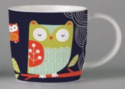 Folkland Barn Owl Mug - Black