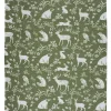Forest Friends Sage Tea Towel Twin Pack