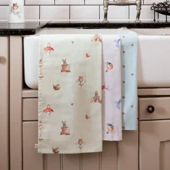 Garden Friends' Garden Animal Tea Towel
