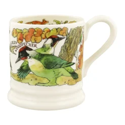 Green Woodpecker And Red Squirrel 1/2 Pint Mug