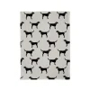 Grey Labradors Cotton Tea Towel