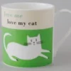 Happiness Cat Green Mug