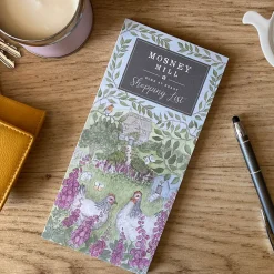 Hens In Foxgloves Shopping List Pad