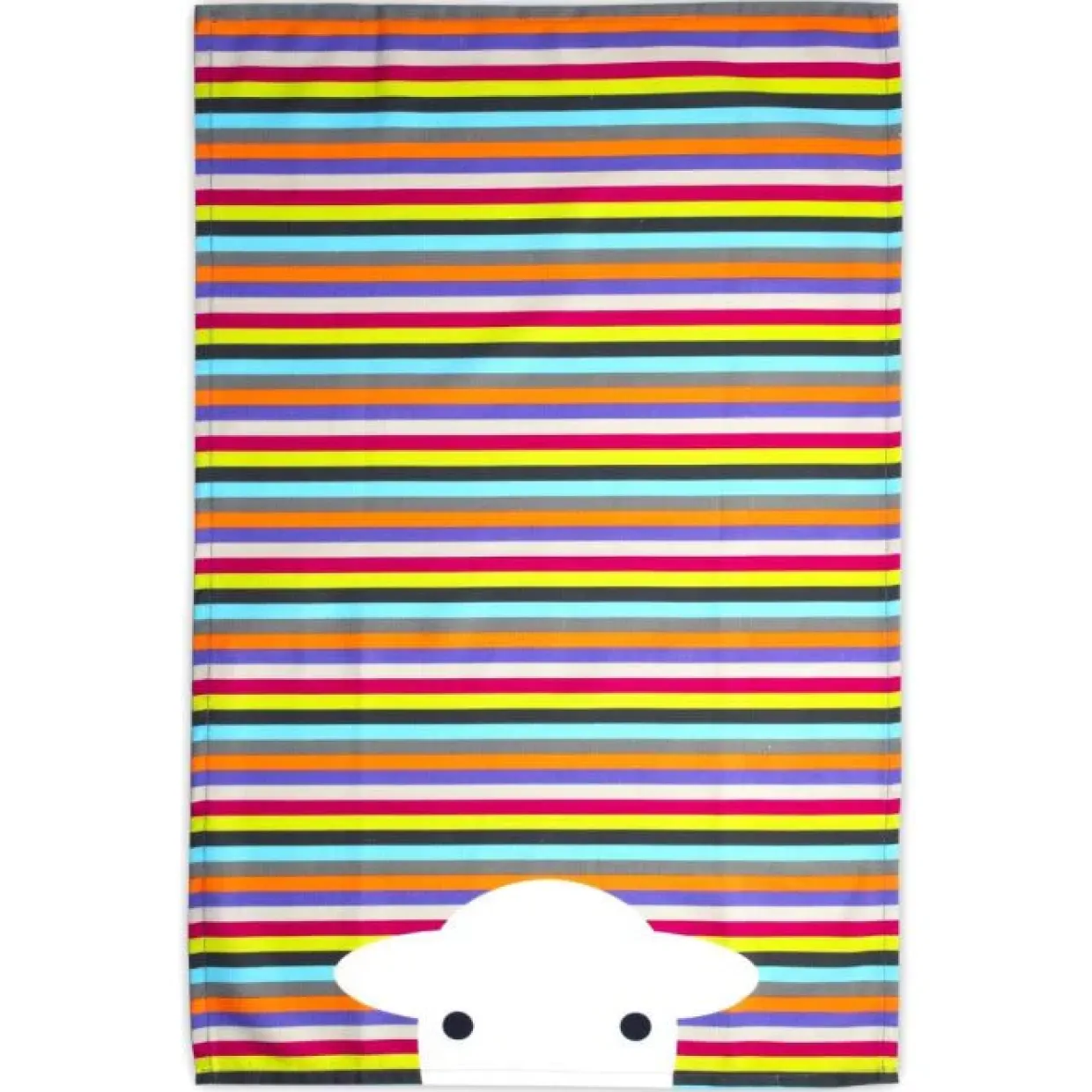 Herdy Peep Stripe Cotton Tea Towel