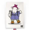 Herdy Roam Free Purple Tea Towel