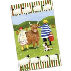 Highland Adventures Tea Towel
