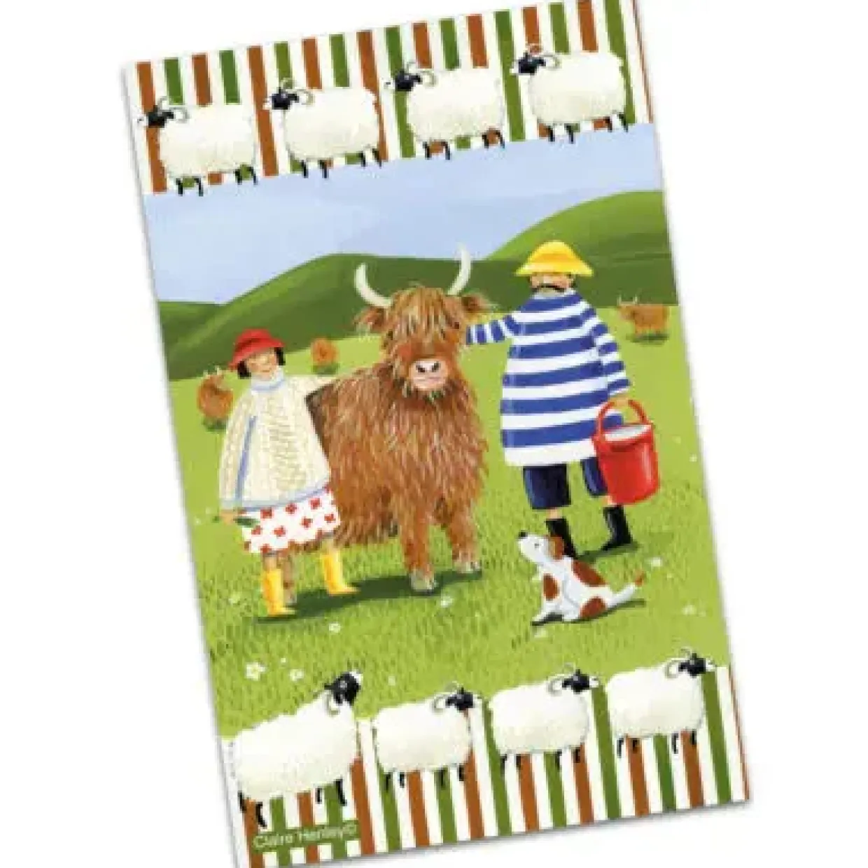 Highland Adventures Tea Towel