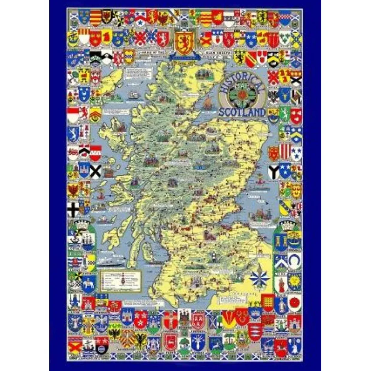 Historical Map Of Scotland Jigsaw Puzzle