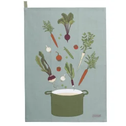 Home Grown Set Of 2 Tea Towels By Sophie Allport