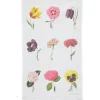 In Bloom Multi Flower Linen Union Tea Towel