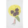 In Bloom Pansy Linen Union Tea Towel