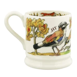 In The Woods Foxes And Jay 1/2 Pint Mug