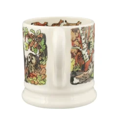 In The Woods Owl & Stoat 1/2 Pint Mug