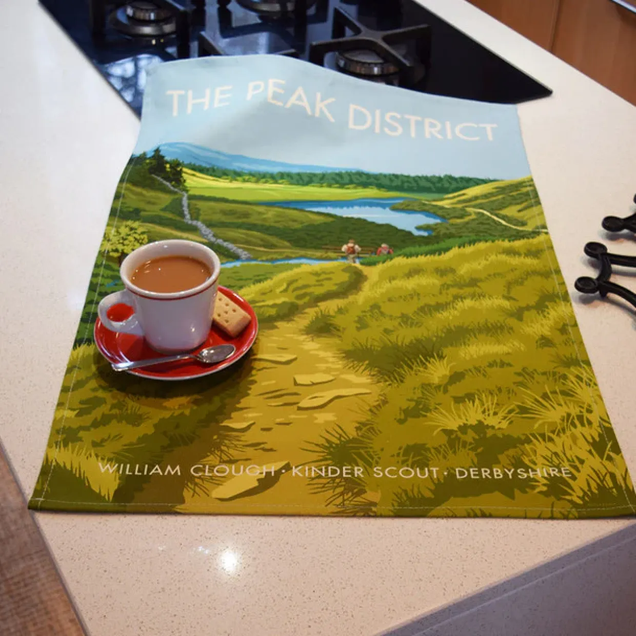 Kinder Scout Tea Towel