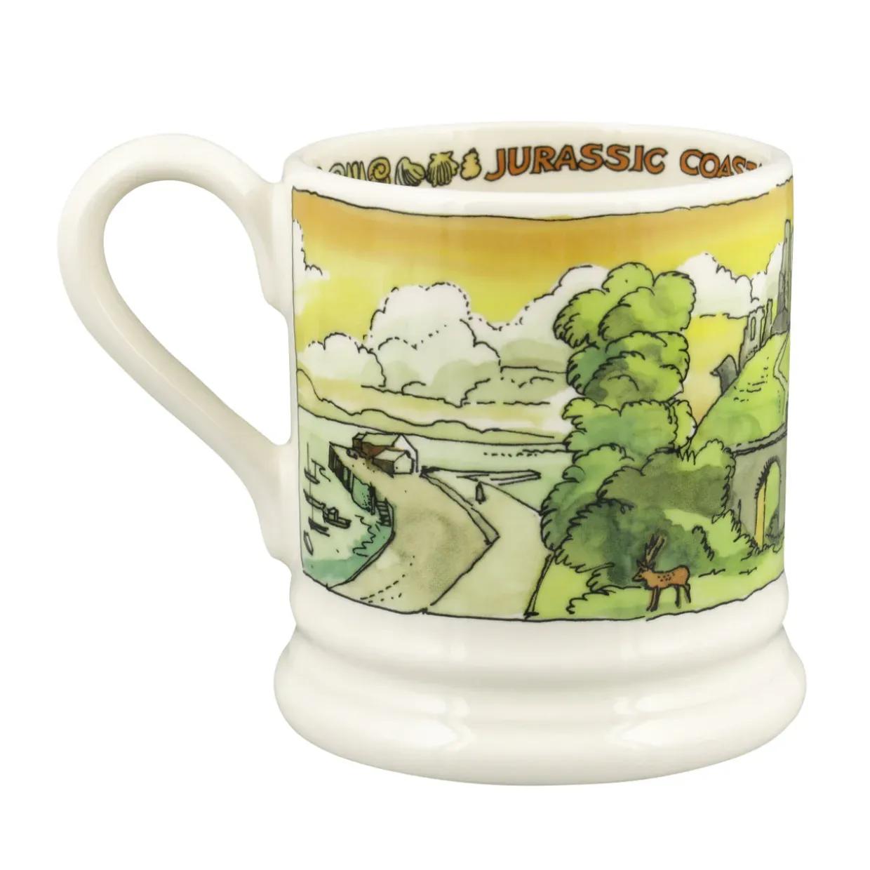 Landscapes Of Dreams Jurassic Coastline 1/2 Pint Mug