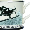 Life In The Old Dog Yet Mug By Moorland Pottery