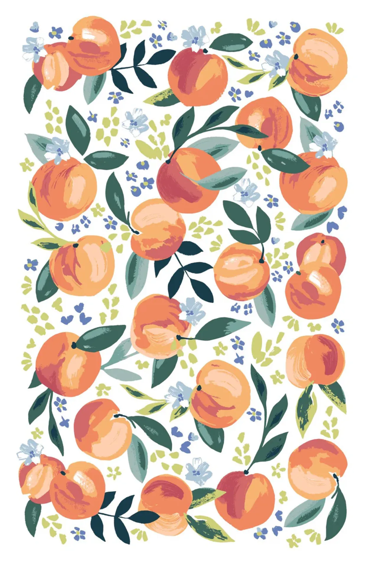 Life Is Peachy Cotton Tea Towel