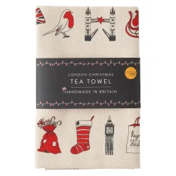 London Christmas Tea Towel