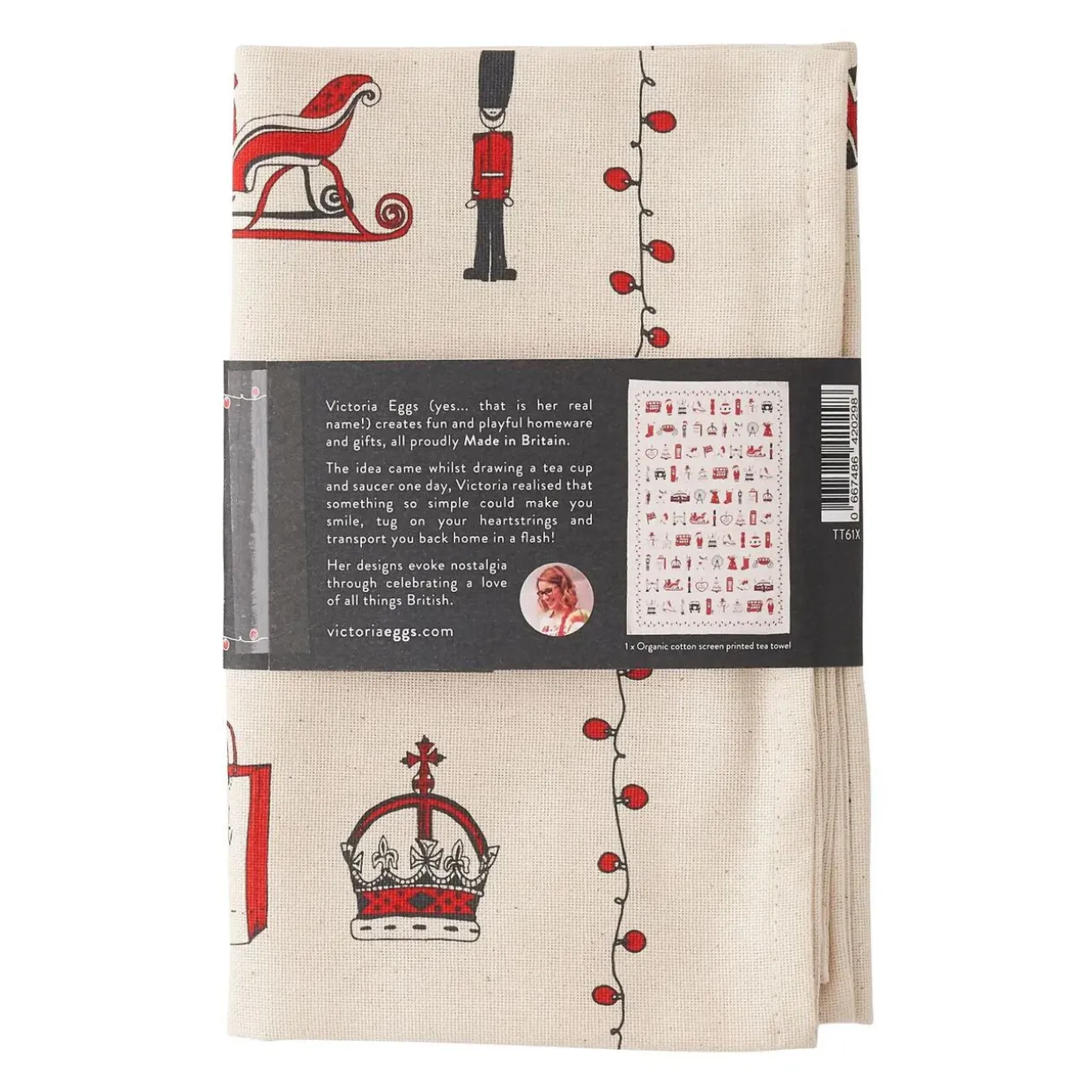 London Christmas Tea Towel