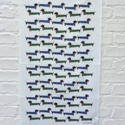 Lucky Lobster Dachshund Tea Towel