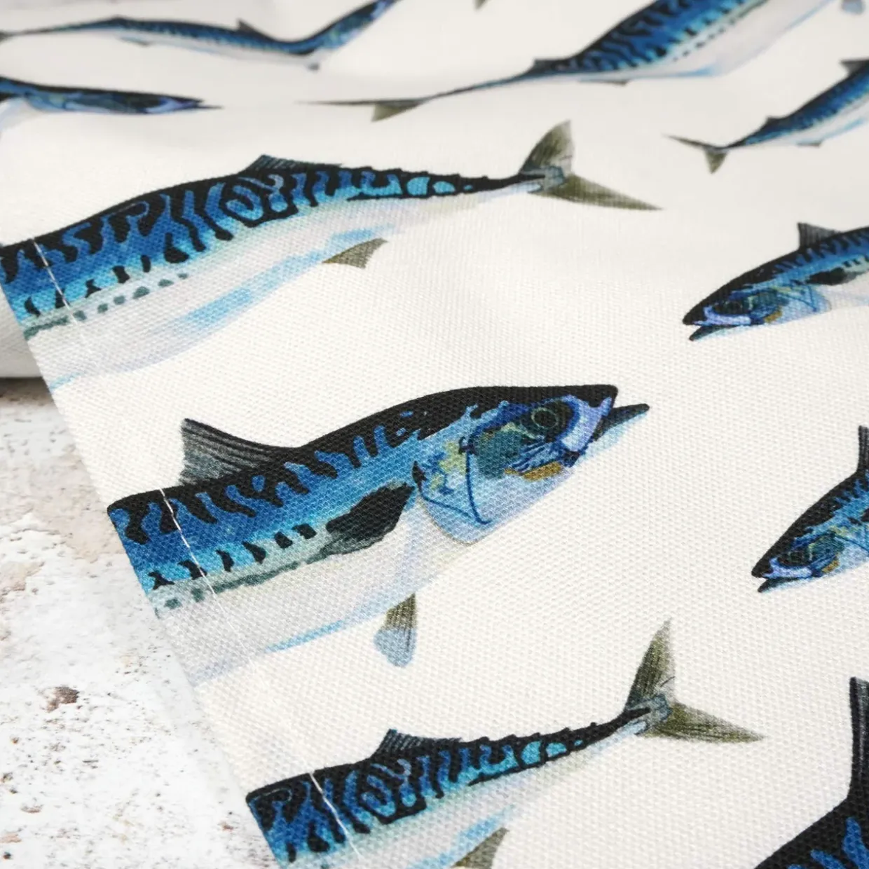 Mackerel Tea Towel By Corinne Alexander