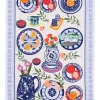 Mediterranean Plates Tea Towel