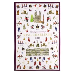 Milly Green Coronation Cotton Tea Towel